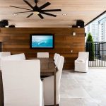 Alexan Atlanta Pool Outdoor Seating Fireplace and Television monitor